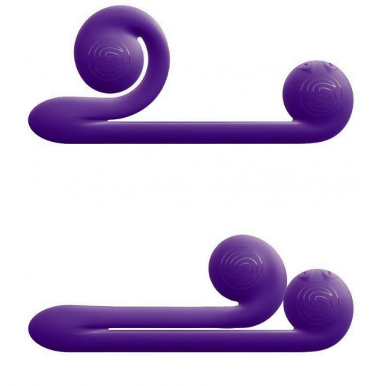 Уникальный фиолетовый вибромассажер-улитка для двойной стимуляции Snail Vibe Уникальный фиолетовый вибромассажер-улитка для двойной стимуляции Snail Vibe