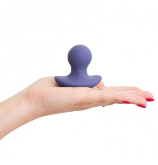 Анальная пробка Jessie с вибрацией - 6,3 см.