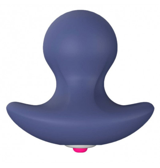 Анальная пробка Jessie с вибрацией - 6,3 см.