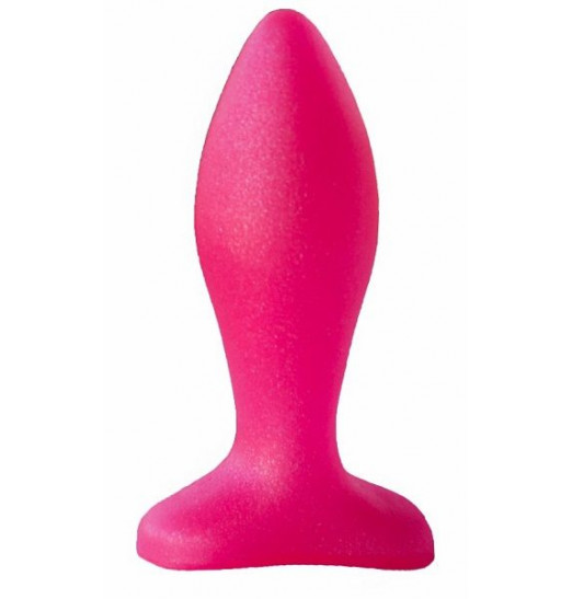 Розовая анальная пробка - 9 см.
