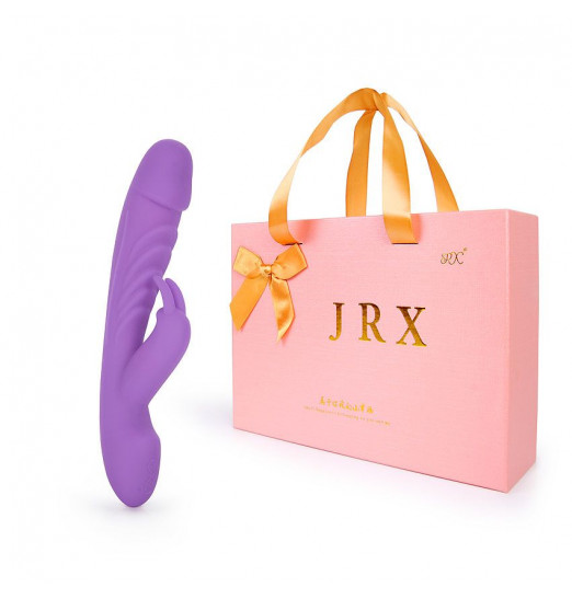 Фиолетовый вибромассажер-кролик с 10 режимами вибрации - 24 см. Фиолетовый вибромассажер-кролик с 10 режимами вибрации - 24 см.