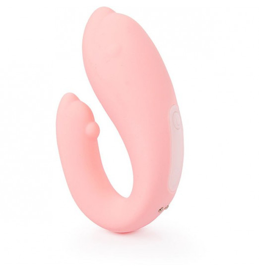 Нежно-розовый вибромассажер для пар WINTER Нежно-розовый вибромассажер для пар WINTER