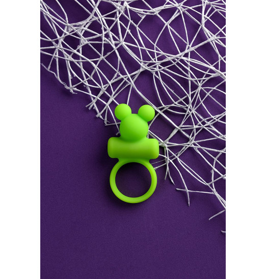 Зеленое виброкольцо на пенис A-Toys