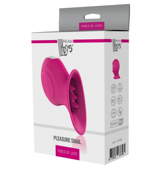 Розовый клиторальный стимулятор PLEASURE SNAIL