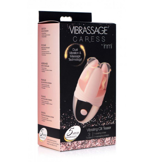 Розовый клиторальный массажер с щупальцами Vibrating Clit Teaser