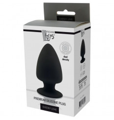 Черная анальная пробка PREMIUM SILICONE PLUG M - 11 см.