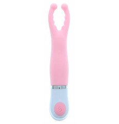 Розовый вибростимулятор клитора CLITORAL PINCER