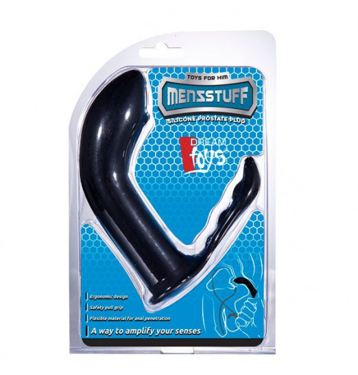 Чёрный стимулятор простаты PROSTATE PLUG - 12,5 см. Чёрный стимулятор простаты PROSTATE PLUG - 12,5 см.