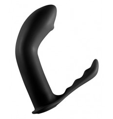 Чёрный стимулятор простаты PROSTATE PLUG - 12,5 см.