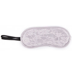 Серая кружевная маска на резиночке