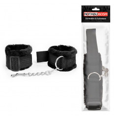 Черные оковы на регулируемых пряжках