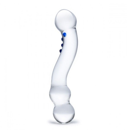 Изогнутый стеклянный стимулятор G-точки Curved G-Spot - 15,2 см.