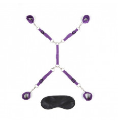 Фиолетовый набор фиксаций на кровати Classic Bedspreader