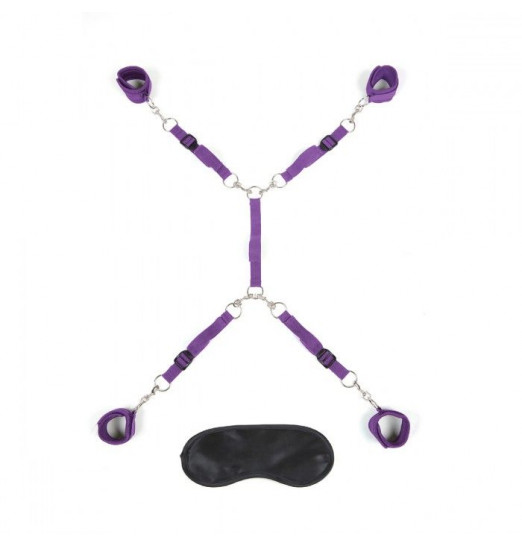 Фиолетовый набор фиксаций на кровати Classic Bedspreader