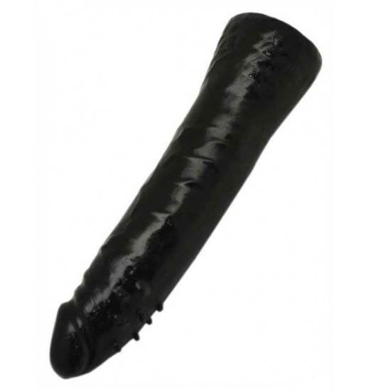 Черный гнущийся фаллоимитатор REALISTIC - 18,5 см.