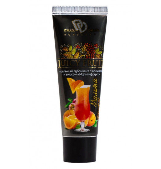Интимный съедобный лубрикант JUICY FRUIT с ароматом фруктов - 30 мл.