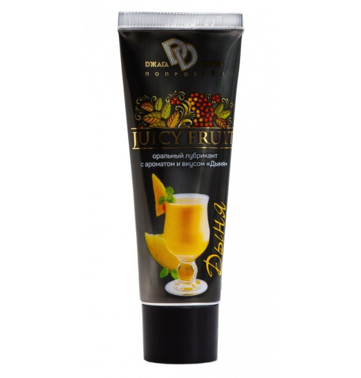 Интимный съедобный лубрикант JUICY FRUIT с ароматом дыни - 30 мл.