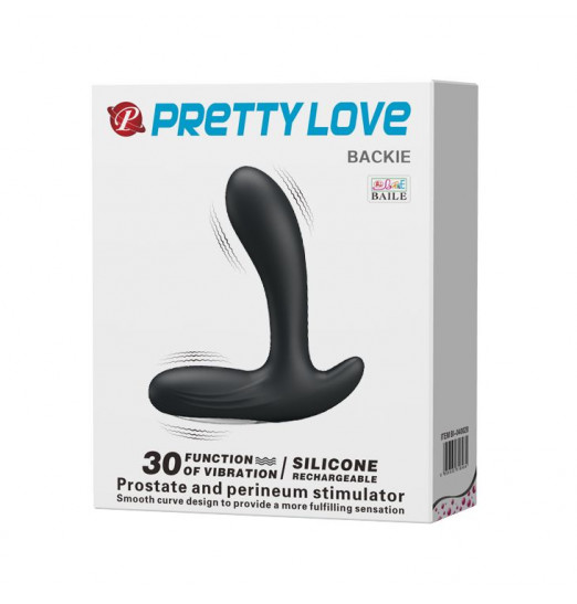 Черный вибростимулятор простаты Backie