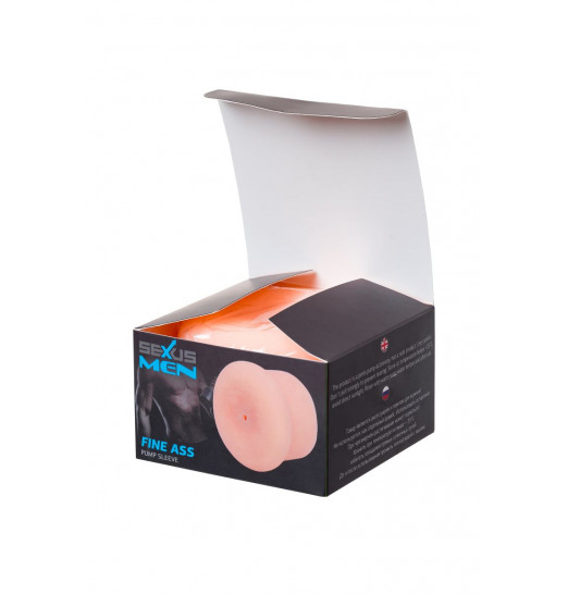 Телесная насадка-анус на помпу  FINE ASS