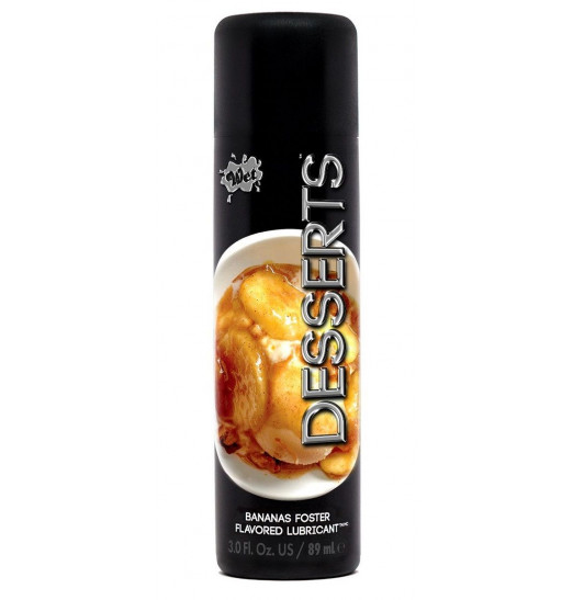 Лубрикант Wet Desserts Bananas Foster с ароматом бананового десерта - 89 мл.