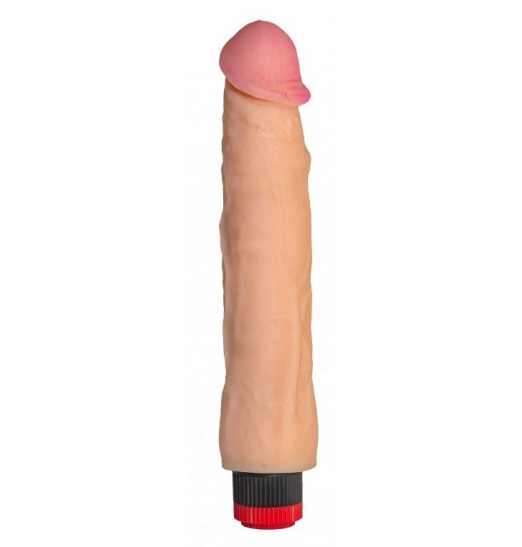 Телесный реалистичный вибратор №65 - 24 см.