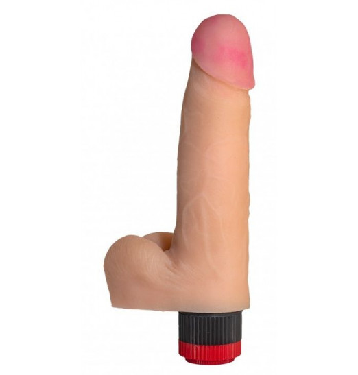 Телесный реалистичный вибратор №70 - 17 см.