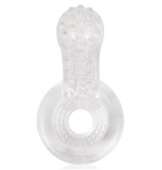 Прозрачное эрекционное кольцо с шипиками
