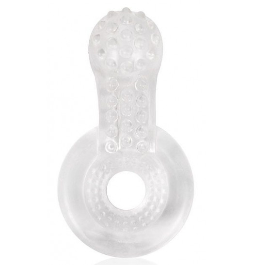 Прозрачное эрекционное кольцо с шипиками