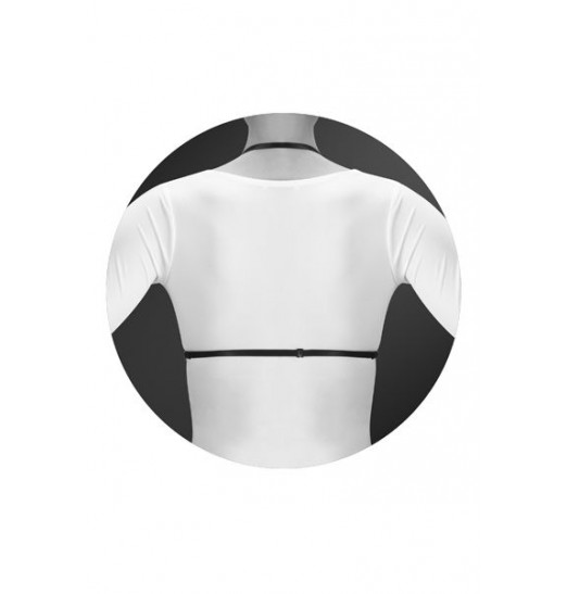 Черная упряжь на грудь Morgane