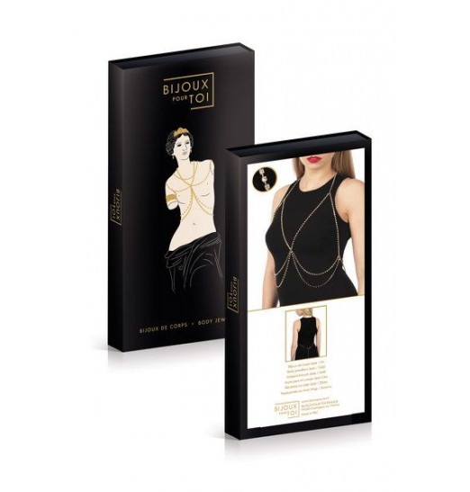 Золотистое украшение на тело BIJOUX DE CORPS JADE OR