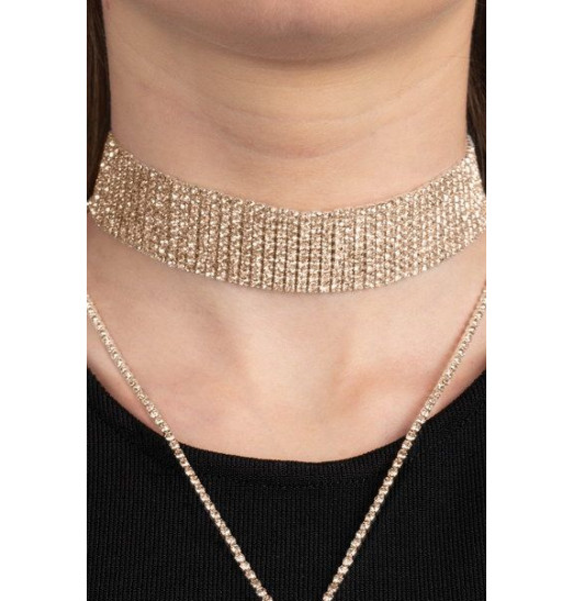 Золотистое украшение на шею COLLIER EMMA OR