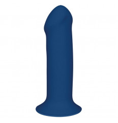 Синий фаллоимитатор двойной плотности Hitsens 1 - 17,7 см.
