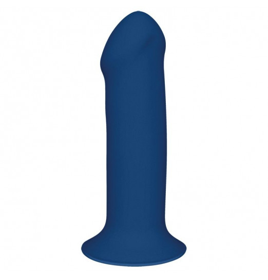 Синий фаллоимитатор двойной плотности Hitsens 1 - 17,7 см.