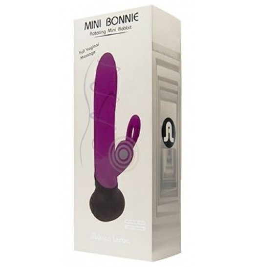 Фиолетовый вибростимулятор Mini Bonnie - 19,7 см.
