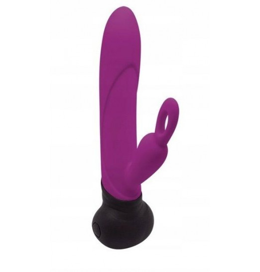 Фиолетовый вибростимулятор Mini Bonnie - 19,7 см.