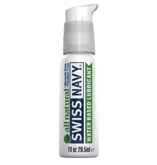 Гипоаллергенный лубрикант Swiss Navy All Natural Water Base Lubricant - 29,5 мл. Гипоаллергенный лубрикант Swiss Navy All Natural Water Base Lubricant - 29,5 мл.