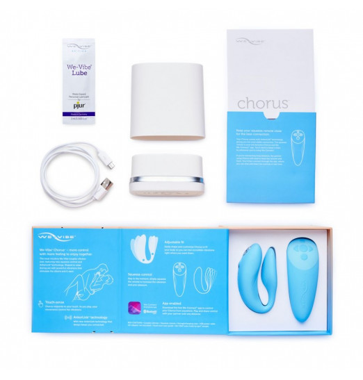 Голубой вибратор для пар We-Vibe Chorus Голубой вибратор для пар We-Vibe Chorus