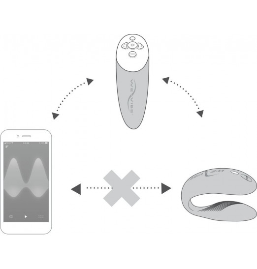 Розовый вибратор для пар We-Vibe Chorus