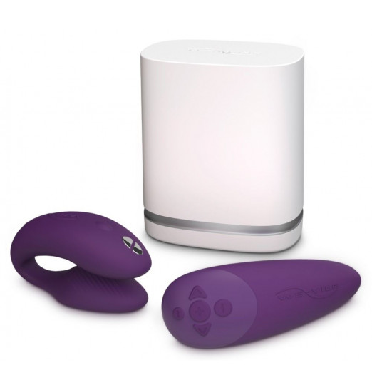 Фиолетовый вибратор для пар We-Vibe Chorus