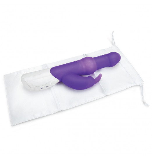 Фиолетовый вибратор с вращающимися шариками - 26,3 см. Фиолетовый вибратор с вращающимися шариками - 26,3 см.
