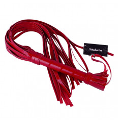 Красная лаковая плеть из искусственной кожи - 65 см. Красная лаковая плеть из искусственной кожи - 65 см.