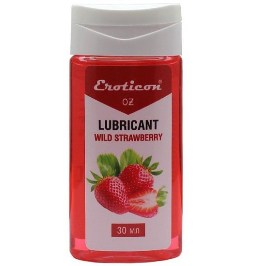 Интимная смазка Fruit Strawberry с ароматом земляники - 30 мл.