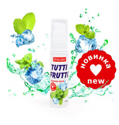 Гель-смазка Tutti-frutti со вкусом сладкой мяты - 30 гр.