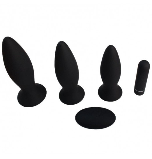Набор из 3 чёрных анальных пробок Richie с пультом ДУ Набор из 3 чёрных анальных пробок Richie с пультом ДУ