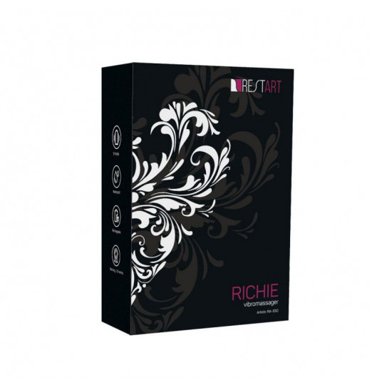 Набор из 3 чёрных анальных пробок Richie с пультом ДУ Набор из 3 чёрных анальных пробок Richie с пультом ДУ