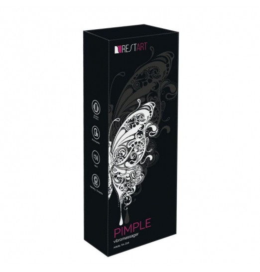 Розовый вибратор Pimple с клиторальным отростком - 23 см. Розовый вибратор Pimple с клиторальным отростком - 23 см.