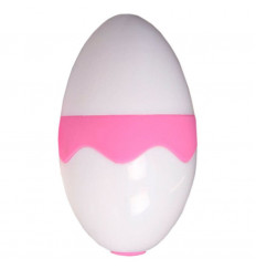 Бело-розовый стимулятор с язычком Tori