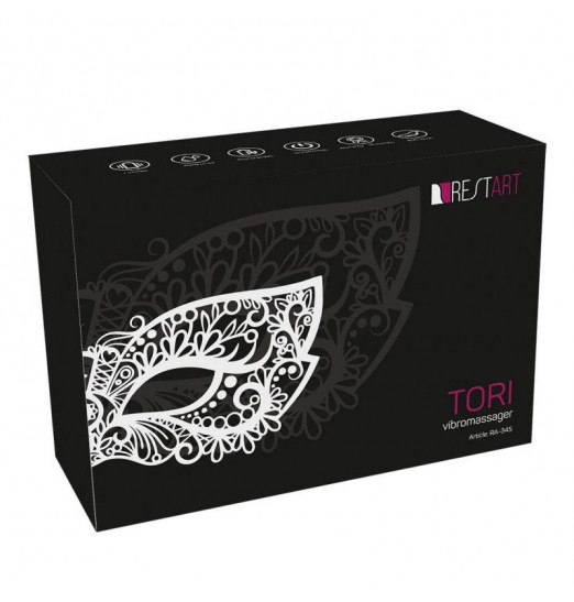 Бело-розовый стимулятор с язычком Tori Бело-розовый стимулятор с язычком Tori