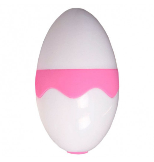 Бело-розовый стимулятор с язычком Tori