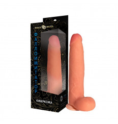 Телесный реалистичный фаллоимитатор с присоской №74 - 22,5 см.